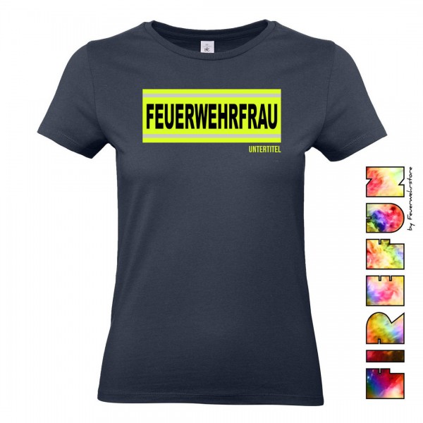 FIREFUN - Damen T-Shirt mit Aufschrift "FEUERWEHRFRAU"