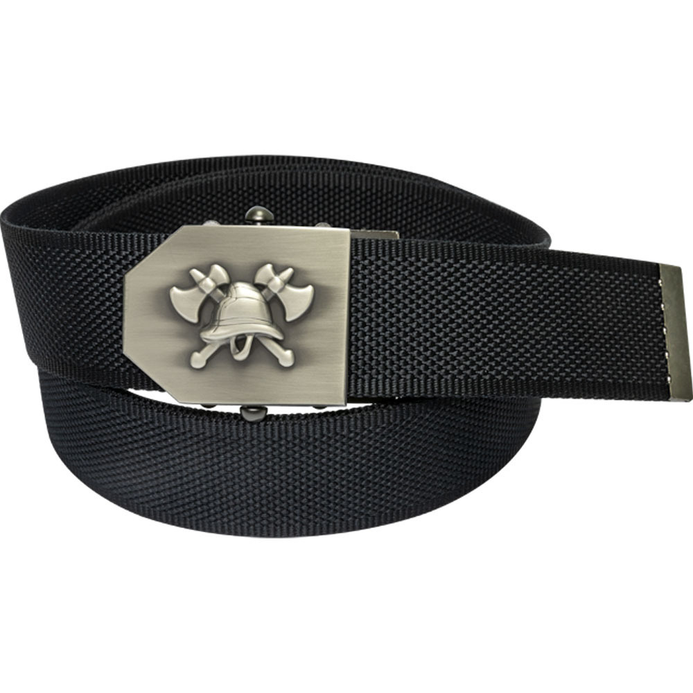 Einsatzgürtel mit AXTKREUZ-Emblem und Flaschenöffner an der Schnalle in  schwarz | Axtkreuz | Gürtel | Lifestyle | Einsatzgeil