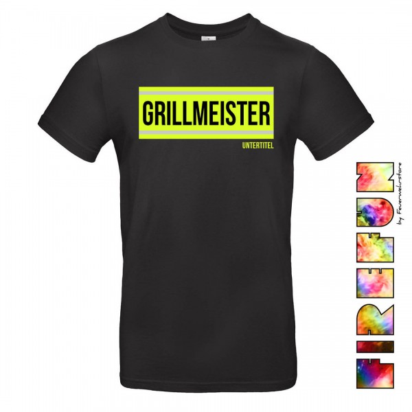 FIREFUN - T-Shirt mit Aufschrift "GRILLMEISTER"