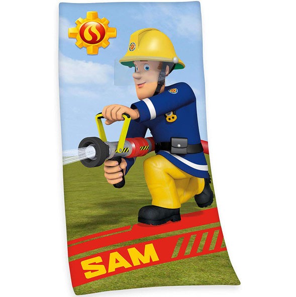 Feuerwehrmann Sam Handtuch Velours 75 x 150 cm